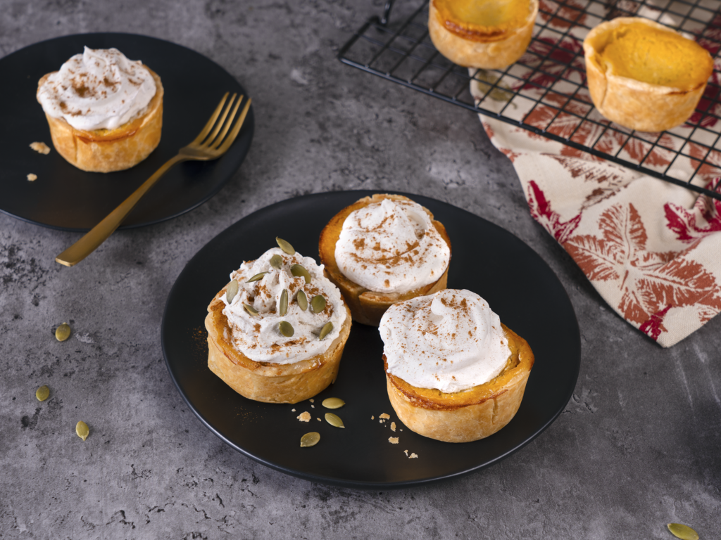 mini autumn squash pies