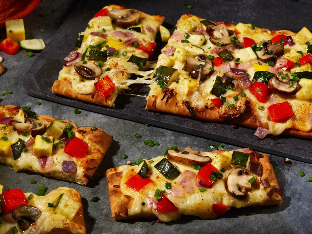 Summer Vegetable Flatbread Pizza