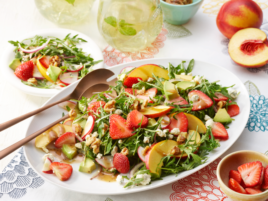 strawberry arugula salad