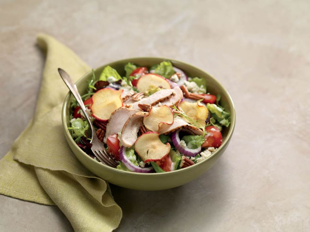 Fuji Apple Chicken Salad in a bowl